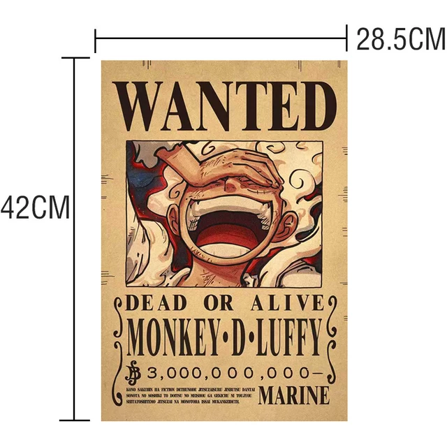 One piece wanted posters