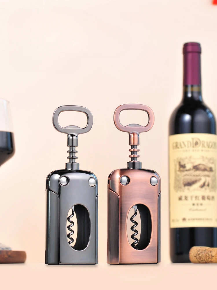 Zinc Alloy Thickening Wine Bottle Opener Multi-functional Household Kitchen Gadgets Commercial Wine Bottle Opener with Handle
