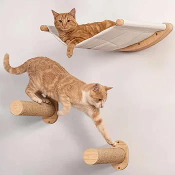 Amaca per gatti Mensola per gatti montata a parete Mensola e posatoi per gatti Letto e mobili moderni per gatti di grandi dimensioni o gattini