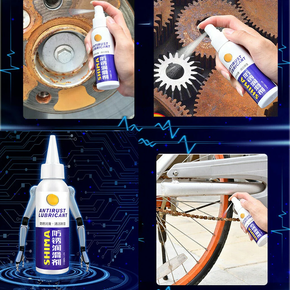 100ml Car Rust Remover Universal Rust Inhibitor Derusting Spray Car Maintenance Cleaning Supplies Products Accessories