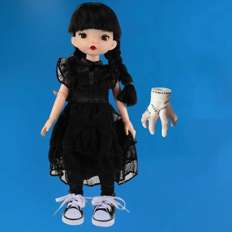 Fashion 1/6 Bjd Doll Black Braid 30cm Doll Multiple Joint Mobility Girls Kids Doll Toy Gift 3