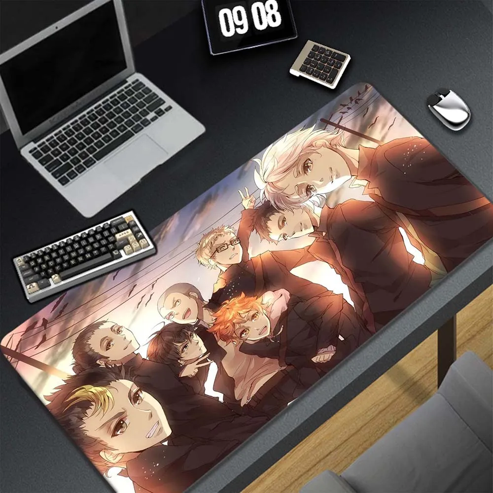 

Haikyuu Keyboard Mats 900x300mm XXL Manga Mause Pad Locking Edge Mouse Mat Large Mouse Pad Pc Gamer Mousepad Rubber Table Pads