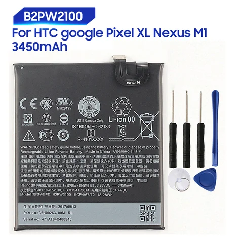Replacement Battery For HTC Google Pixel 2 Pixel 2B Muski G011A-B Pixel XL Nexus M1 B2PW2100 Pixel Nexus M1 S1 B2PW4100
