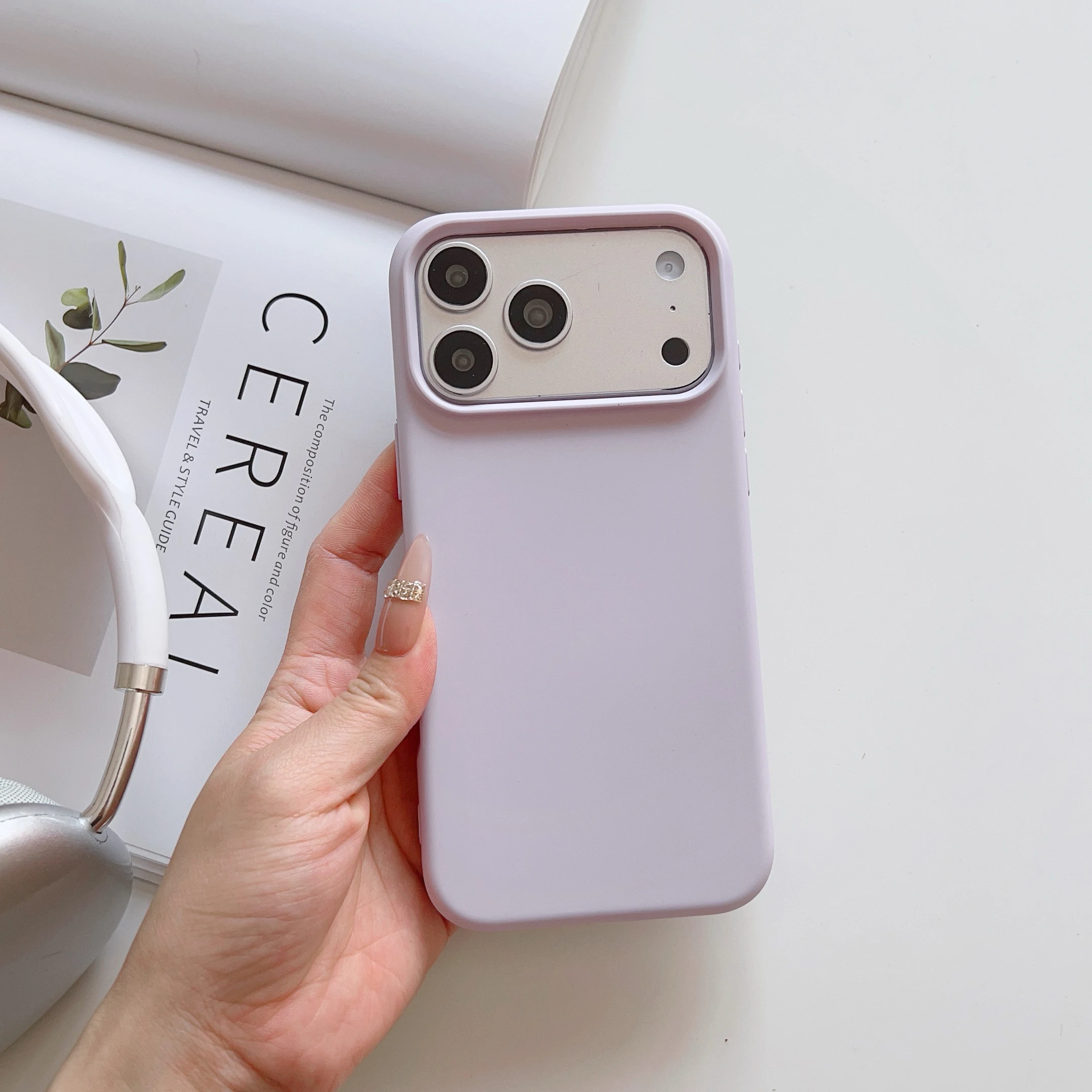 Premium Liquid Silicone Shockproof Phone Case with Matte Skin Feel - Soft Back Cover