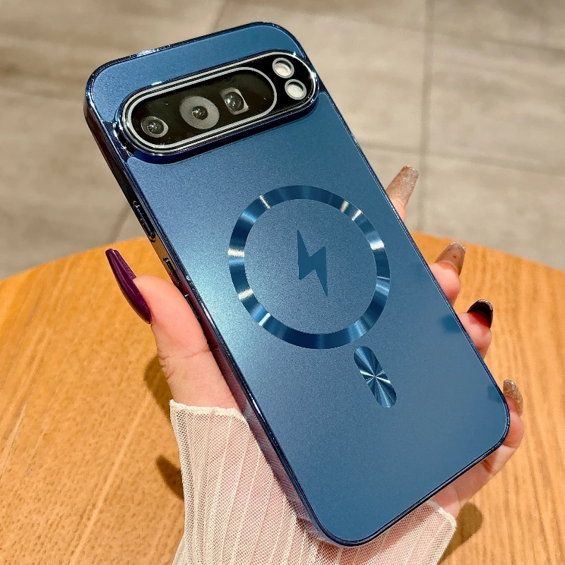 Luxury Electroplated Magnetic Case with Magsafe Protection - Shockproof Design