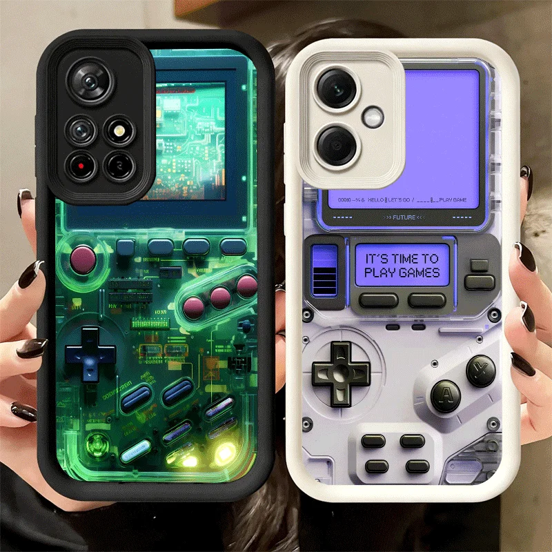 Stylish Gamer Boy Phone Case with Soft Shell Design