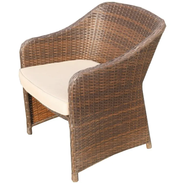 Outdoor Furniture Set PE Rattan Chat Set Small Patio Set With Armchair Stool Cushion And Table