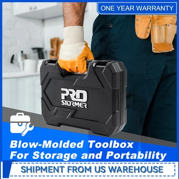 93-Piece Portable Tool Kit Home Repair Tool Set with Toolbox Organizer Small Starter Toolbox Kit for Students By Prostormer 6