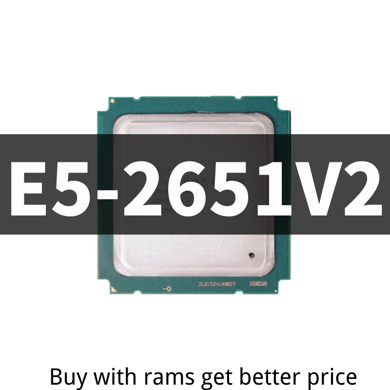 Xeon Processor E5-2651V2 e5-2651 v2 E5 2651V2 CPU 1.8 LGA 2011 SR19K Twelve Cores Desktop processor e5 2651V2 core processor