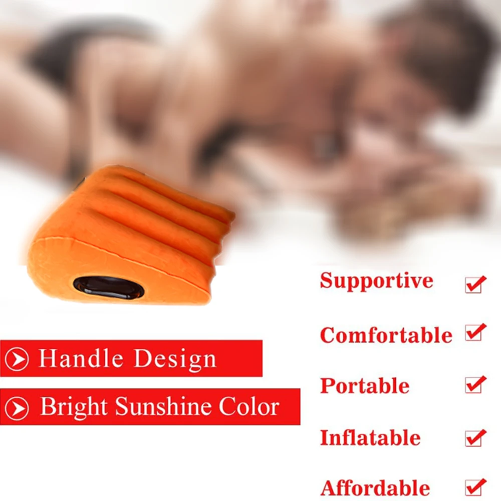 Sex Toys Inflatable Sex Pillow With Magic Wedge Love Position Sexual Cushion BDSM Support Pillow Adults Goods for Couples Games