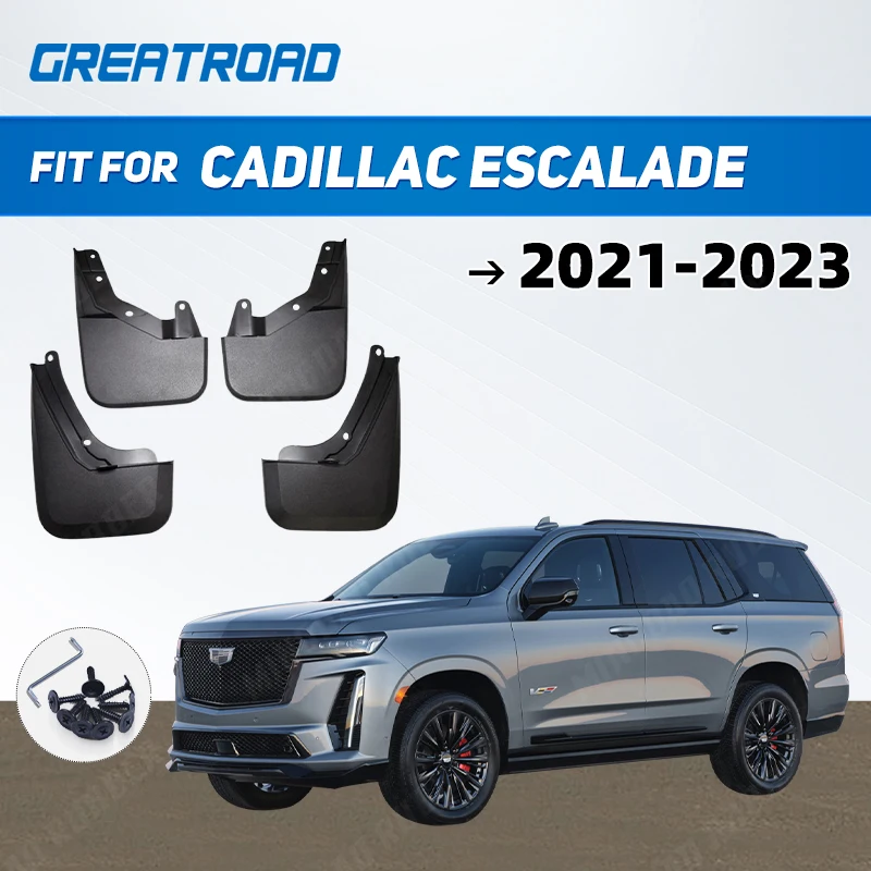 Car Mud Flaps For  Cadillac Escalade 2021 2022-2023 Mudflaps Splash Guards Mud Flap Mudguards