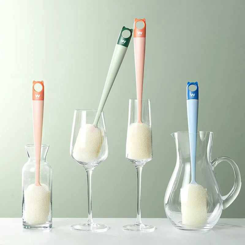 Cup cleaning brush, glass cleaner, kitchen cleaning, drink, wineglass bottle, vacuum flasks