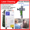 1500W Fiber Laser Cleaning Machine Industrial Rust Removal Cleaning Oil Paint for Metal Cleaning Width 300MM EU Stock 1