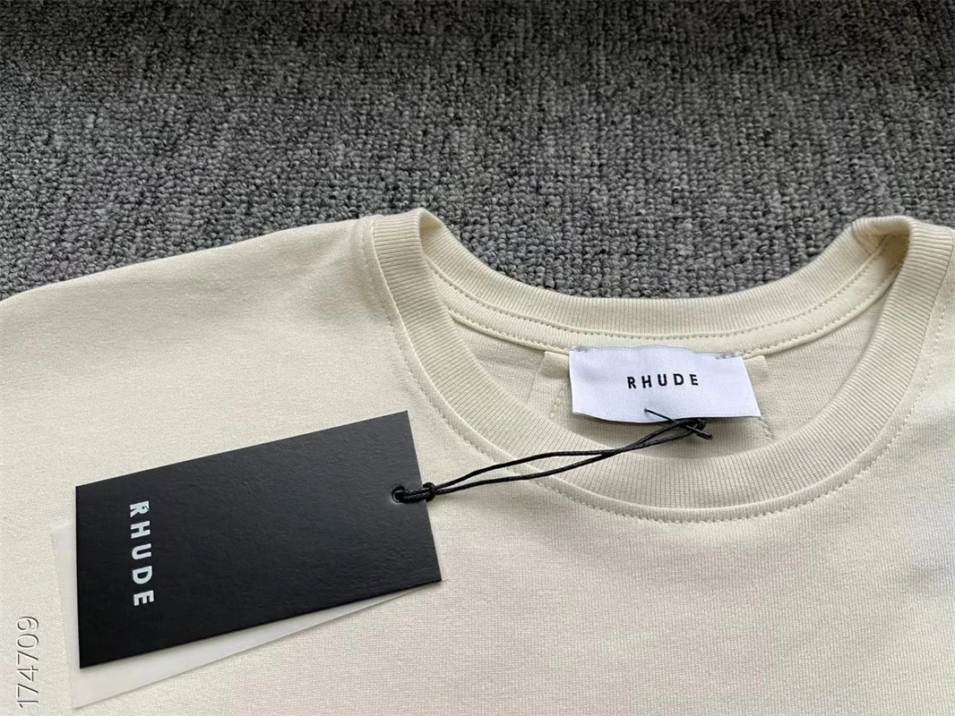 

High Quality Vintage Rhude New Money T-shirt Men Women Best Quality Oversized Top Tee T Shirt