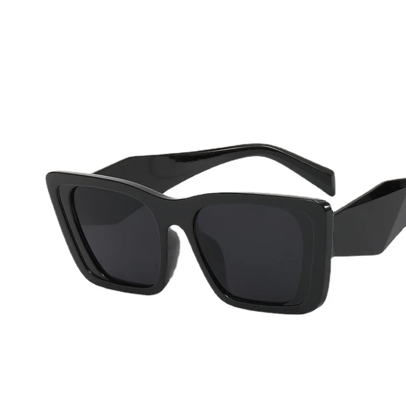 Women's Sunglasses Trend Vintage Rectangle Big Frame Black Square 2022 Fashion Women Sun Glasses Ladies Eyewear_voghion.com