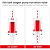 5PCS/1pack Red Clear Air Check Valve - Non-Return One Way Check Valve For Aquarium Air Pump Fish Tank Aerator 2