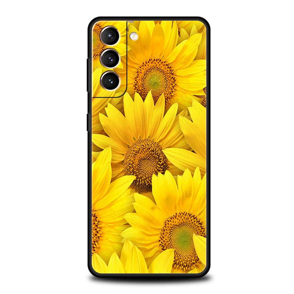 Sommer Gänseblümchen Sonnenblume Blumen blume Fall für Samsung Galaxy S24 S23 S22 S20 S21 Fe Ultra S24 S23 S10 S10E S9 plus Telefon abdeckung – Detail 8