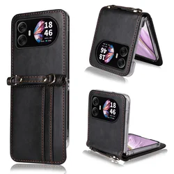 Elegant Leather Wallet Phone Case with Lanyard and Card Holder for Blackview Hero 10 (Black)