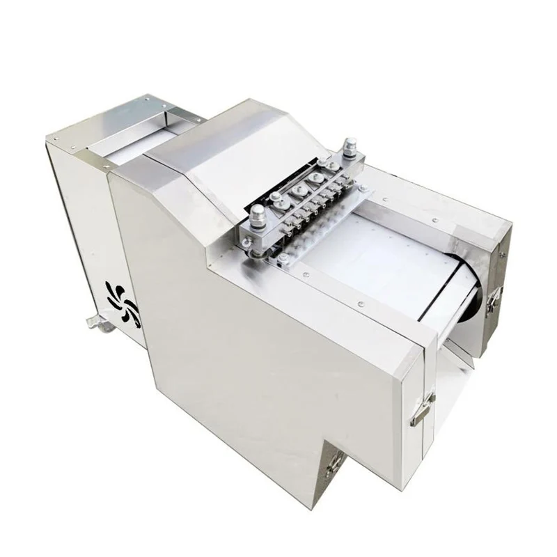Heavy Duty Chicken Block Chopping Machine Automatic Bone Cutting Machine Rib Chicken Duck Fish Goose Dicing Machine