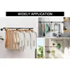 Industrial Pipe Clothes Rack, Heavy Duty Detachable Iron Garment Rack Wall Mounted 5