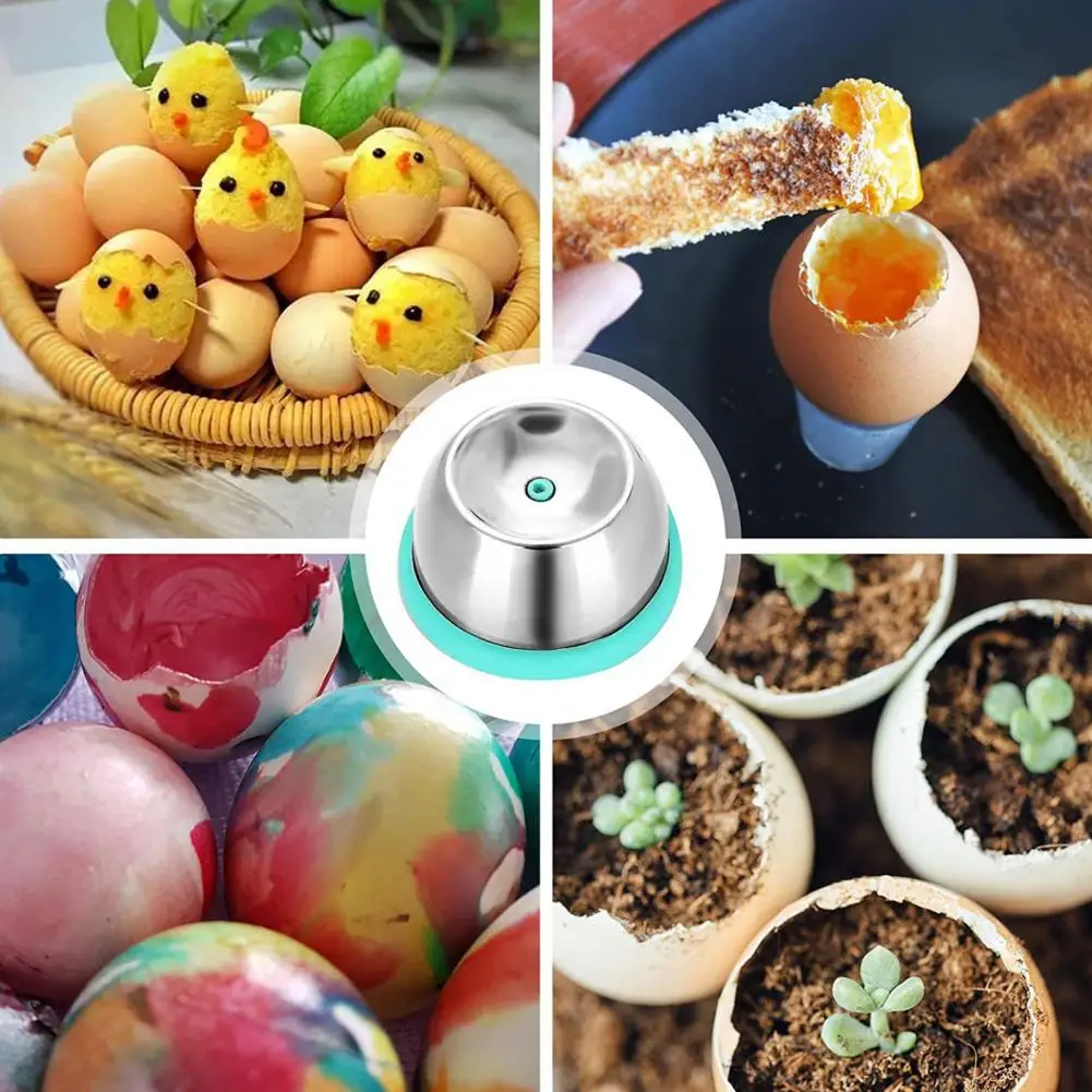 Egg Puncher Tool Stainless Steel Egg Hole Poker Peeler Shell Remover Tool Easily Peel Eggs Piercer For Boiled Eggs Kitchen egg piercer