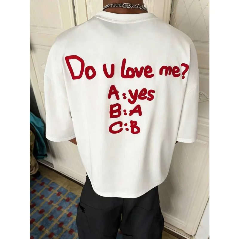 Bequemes, weiches, lässiges Sport-T-Shirt mit englischen Buchstaben für Herren