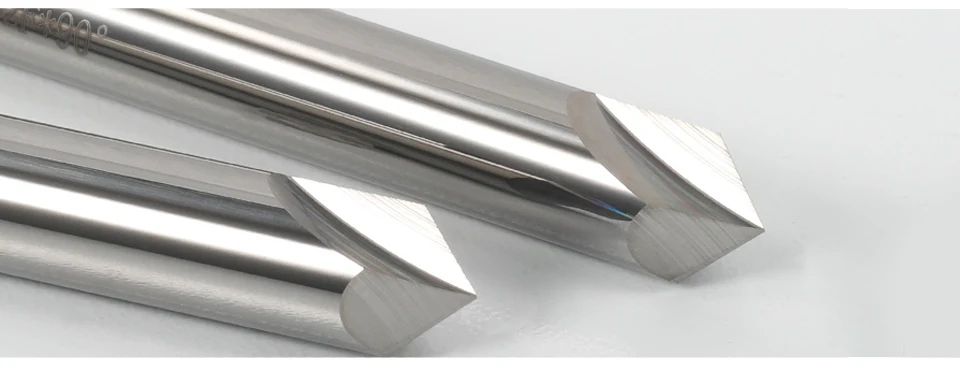 YZH 60 ° 90 ° 120 ° Fasenfräser HRC50 HRC55 HRC65 Senkfräser V-Nut für Stahl/Aluminium 2/3-schneidig – Detail 3
