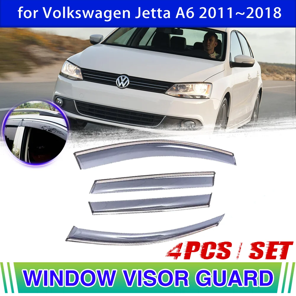 Window Visor for Volkswagen VW Jetta MK6 A6 GLI 20112018 Vent Awning