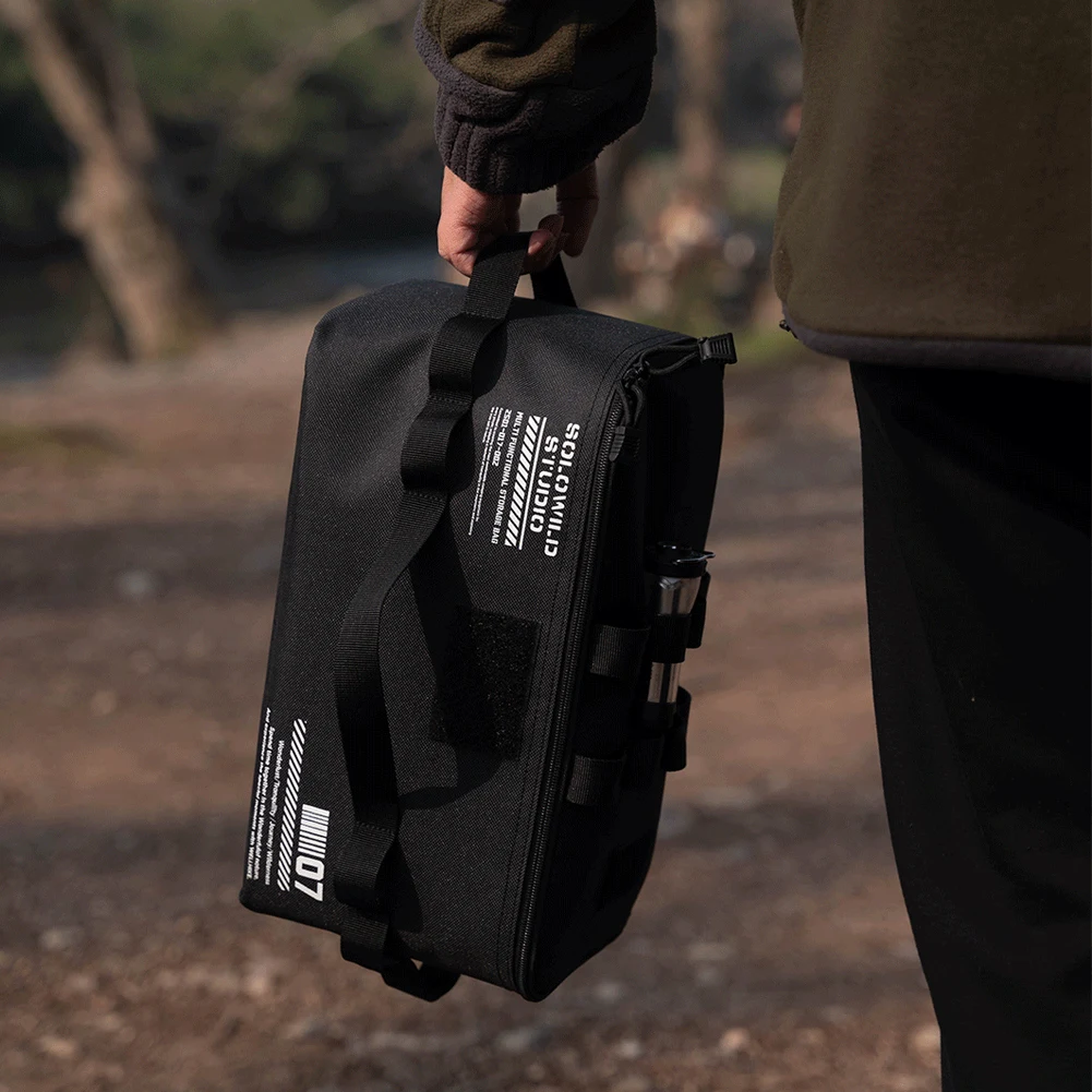 Camping Storage Bag Large Capacity Tank Stove Canister Pot Carry Bag Travel Tableware Handbag for Outdoor Hiking Picnic storage bag gas tank storage bag camping storage bag camping cookware bag