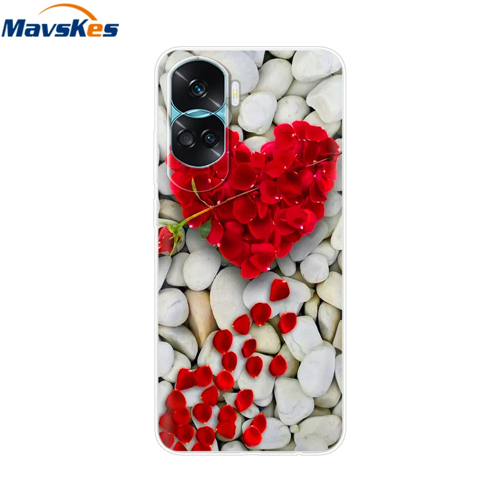 For Honor 90 Lite Case Cover for Huawei Honor 90 Pro 5G Fundas Silicone Soft Clear TPU Phone Cases honor90 90Lite 5G Pro Bumper
