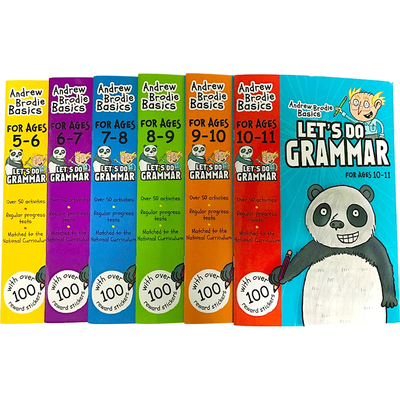 

English Grammar Workbook 6 sets of original English primary school textbooks Let's Do Grammar for grades 5-11, 1-2-3-4-4-5-6