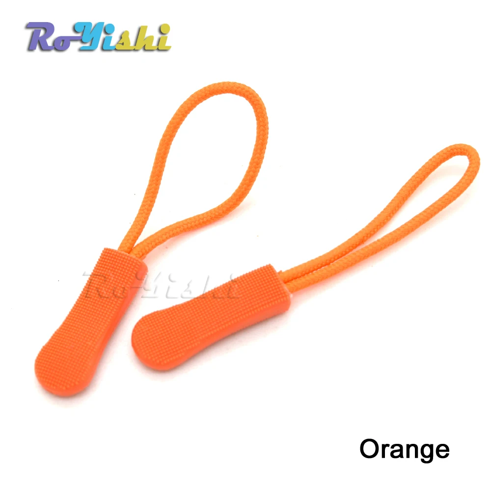 10pcs/pack Mix Color Cord Zipper Pull Strap Lariat Black Apparel Accessories 41 zipper pullers,zipper accessories