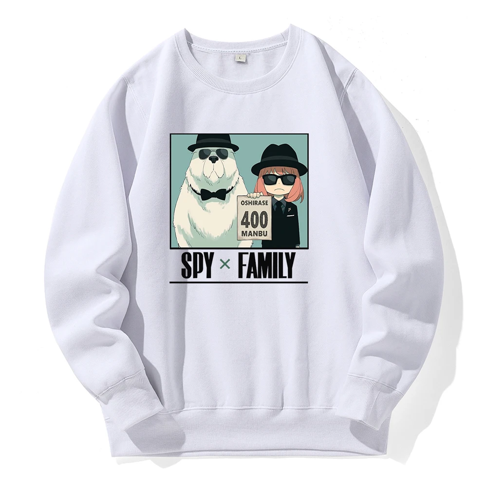 

Мужская толстовка с капюшоном Spy X Family Bond And Anya, дышащая свободная толстовка с круглым вырезом, цветная Новинка, уличная одежда, повседневная модная Толстовка