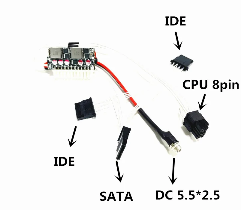 ATX Switch Mining PSU 24pin MINI ITX DC To ATX PC Power Supply - 13.5-25V, 24V 250W Gallium Nitride On-board Computer Battery Description Image.This Product Can Be Found With The Tag Names Computer Cables Connecting, Computer Peripherals, Dc, PC Hardware Cables Adapters