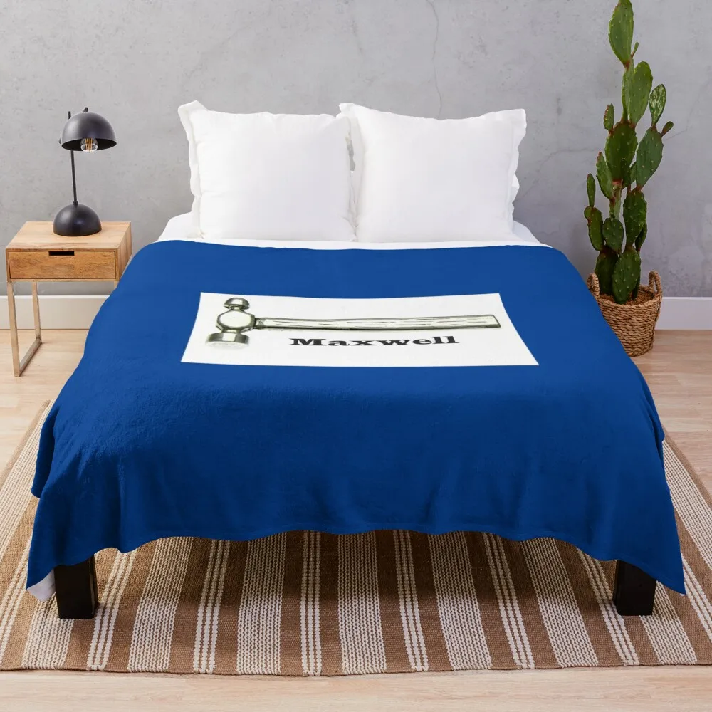 

Maxwell Silver Hammer Throw Blanket Plaid on the sofa Custom Blanket Sleeping Bag Blanket