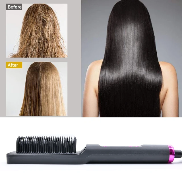 Multifunctional Hair Straightener Comb Anti-Scald Hair Straightening brush 6