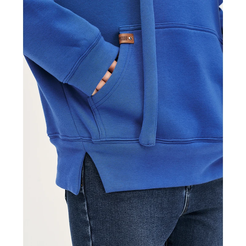 Toyouth Women Fleece Hooded Sweatshirts 2022 Winter Long Sleeve Loose Drawstring Hoodie Solid Color Warm Casual Pullover
