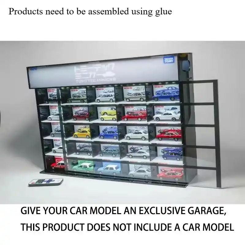 1:64 MINGT KAIDO HOUSE Acrylic Light Display Box Glue assembly