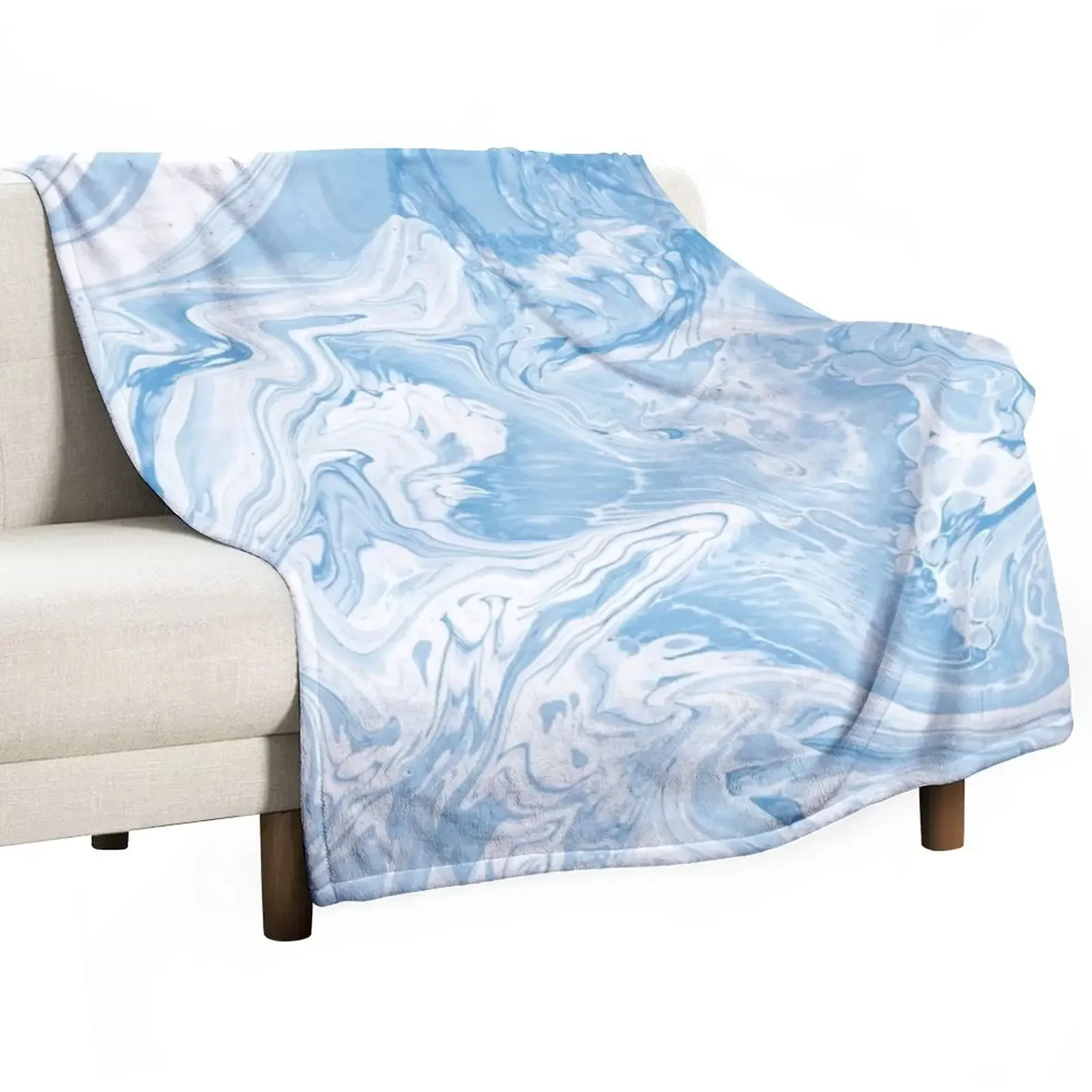 

CLOUDY SKY MARBLE Throw Blanket Soft Beds Moving Nap Hairy Blankets