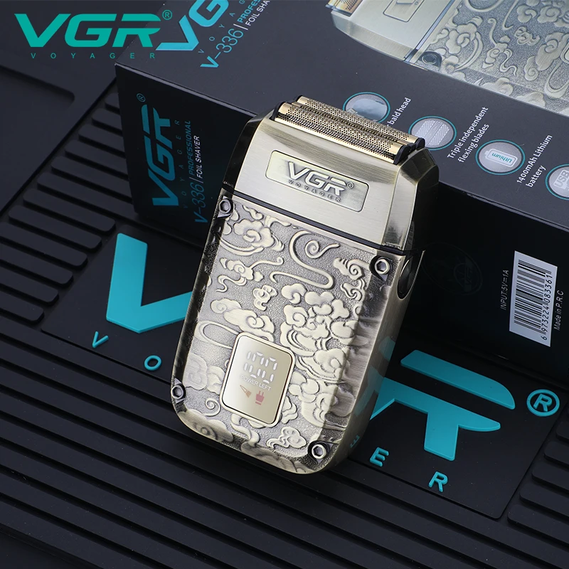 VGR 336 ماكينة حلاقة احترافية USB ماكينة حلاقة قاب...