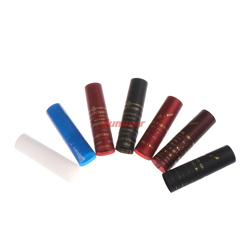 Bottle Seals Wine Stopper Wine Stoppers Wooden Cork Stopper Oil Bottle Stopper 10pcs PVC Heat Shrink Cap Barware Accessories Bar Party Supplies For Home Brewing Wine Bottle Seal Cover