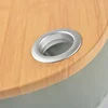 Laptop Mini Table Multifunctional Stands for Pad/Phone/Book Protable Picnic/Camping/Sofa Pillow Seat Cushion Cup Wood Tray 5