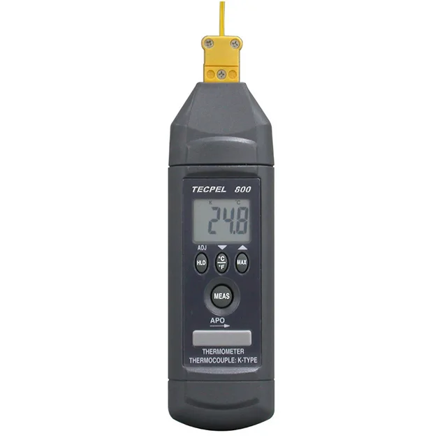 

Одноканальный цифровой термометр TECPEL DTM-800 с датчиком типа K Bead Probe