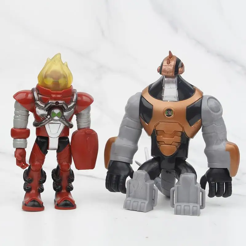 8 Pcs/Set 9-12cm Ben 10 Figure Ben Tennyson Heatblast Four arms