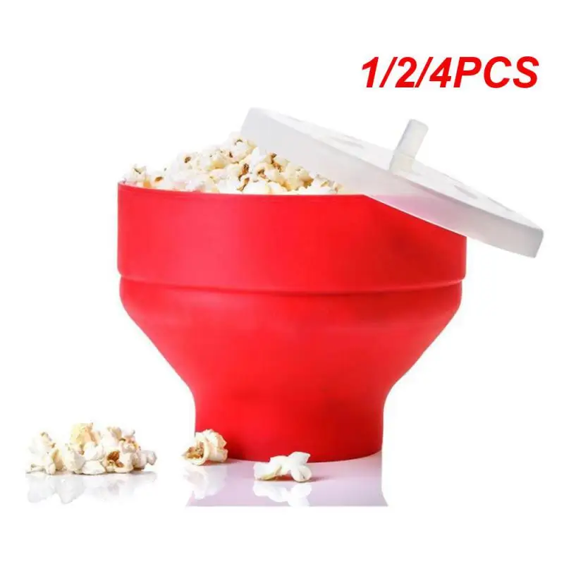 1/2/4 Pz Silicone Ad Alta Temperatura Popcorn Maker Chips Piatto Di Frutta Casa Microonde Popcorn Maker Pieghevole Cottura Popcorn