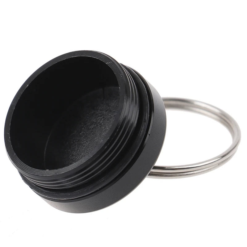 Mini-Medizinflaschenhalter aus Aluminiumlegierung, Medikamentenbehälter, klein, tragbar, Pillendose, wasserdicht, Schlüsselanhänger, Werkzeug halten – Detail 10