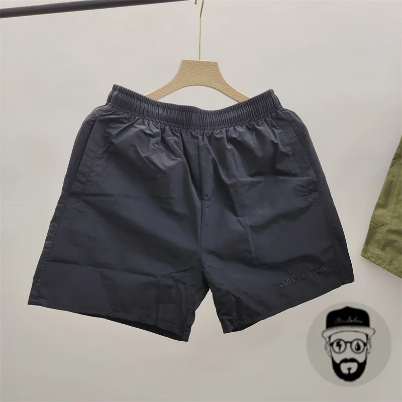 Simple solid color thin Cole Buxton shorts with embroidered letters for men's sports shorts