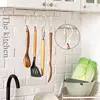 8 Pcs Black S Shape Hooks Hanger Home Bathroom Kitchen Accesories White Metal Hook Rack Hanging for Balcony Plant Shelf Tools 4