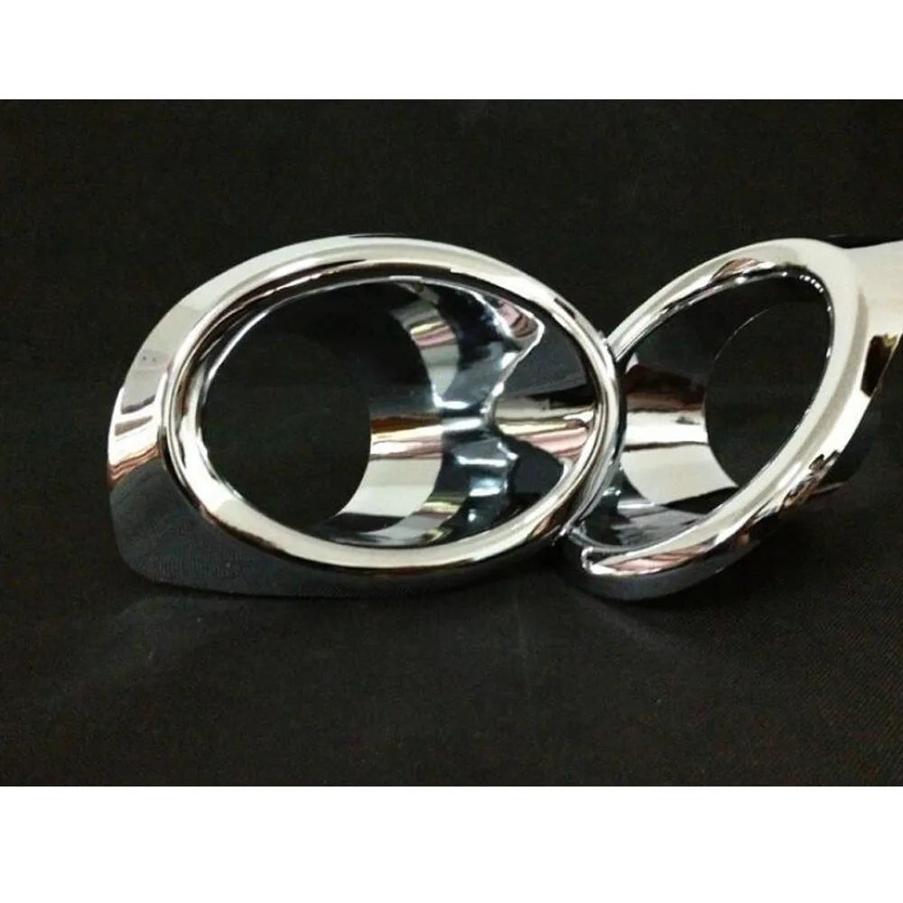 For Peugeot 3008 2013 2014 2015 2016 2017 Body Front Fog Light Lamp Detector Frame Stick Styling ABS Chrome Cover Tr