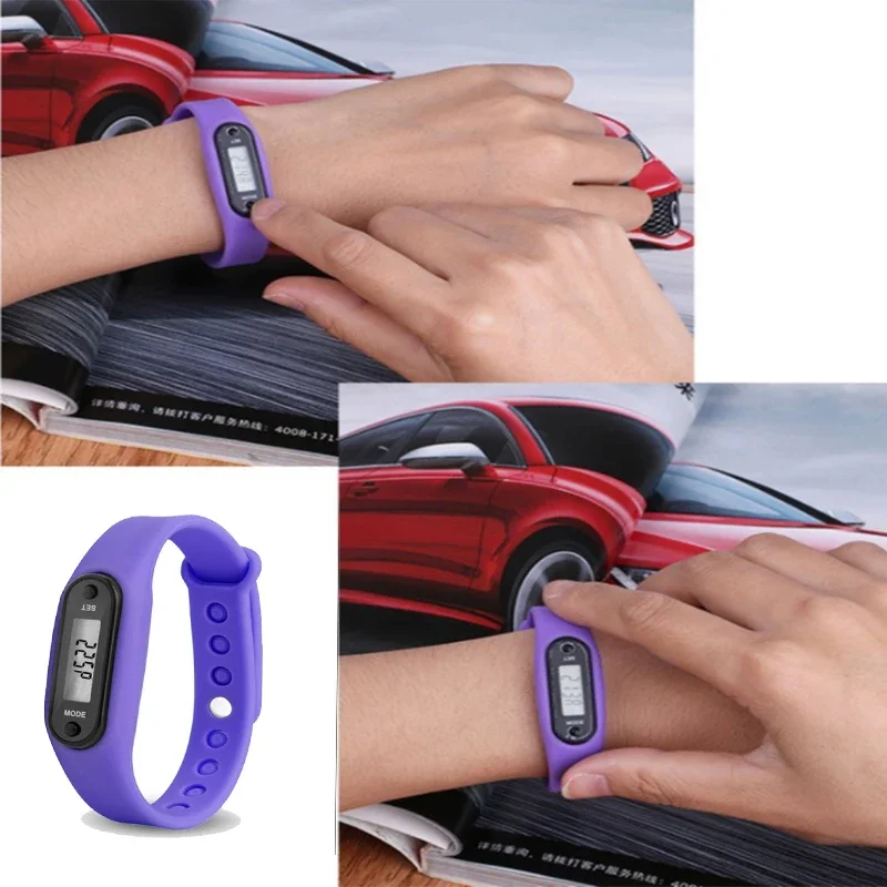 Sports Smart Watch Bracelet Display Fitness Step Tracker Digital LCD Pedometer Running Steps Walking Calorie Counter